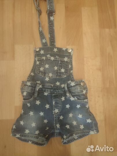 Джинсовый комбинезон для девочки 98