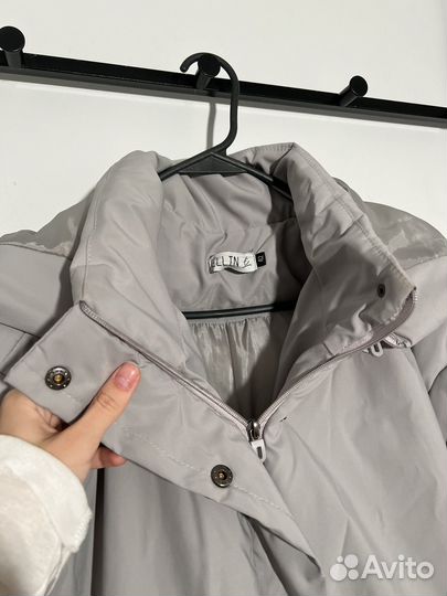 Куртка пуховик женский 44 46 серый