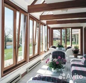 Остекление террасы алюминиевое, пвх