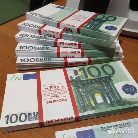 Пачка билет банка приколов 100 Евро