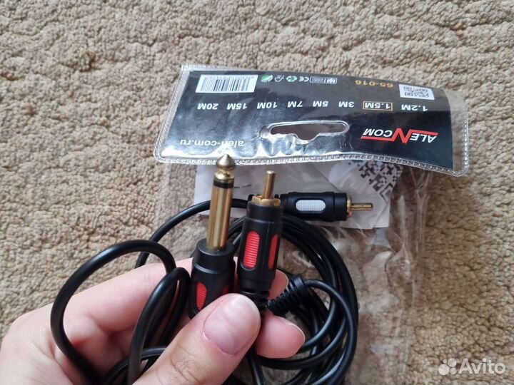 Шнур 2 штекера joker rsa 1.5 метра