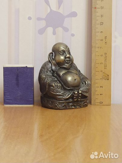Статуэтка Нэцкэ Хотэй Будда Бронза