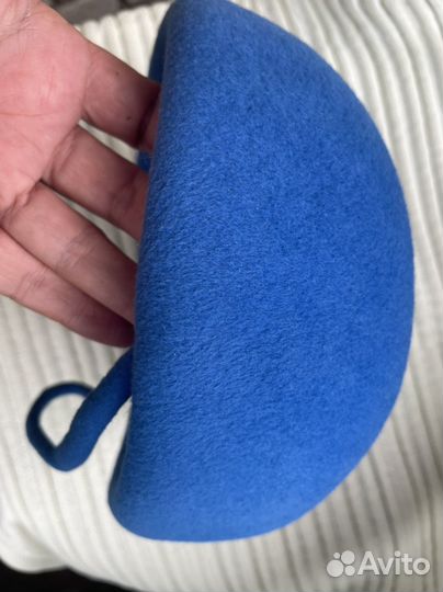 Берет из велюрового (пухового) фетра дизайнерский