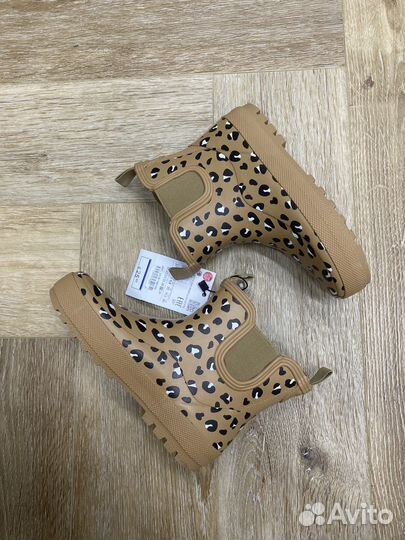 Новые резиновые сапоги zara 26,27