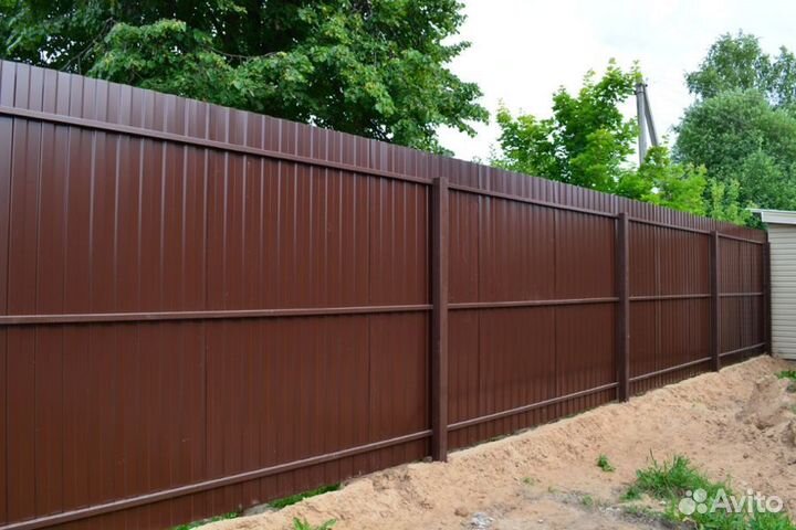 Забор из профлиста Для Дачи