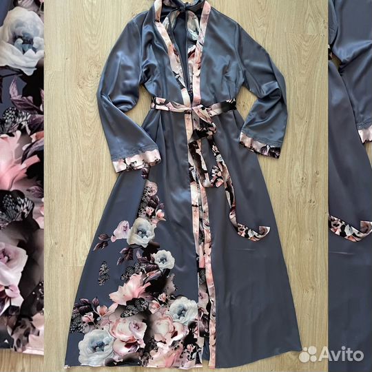 Шелковый халат и сорочка