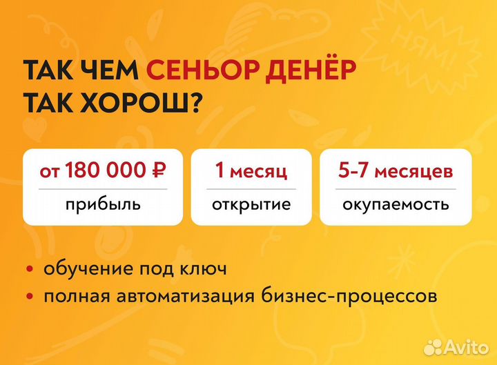 Франшиза сети быстрого питания Сеньор Денёр