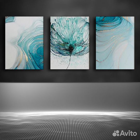Стильные интерьерные картины на холсте. Абстракция