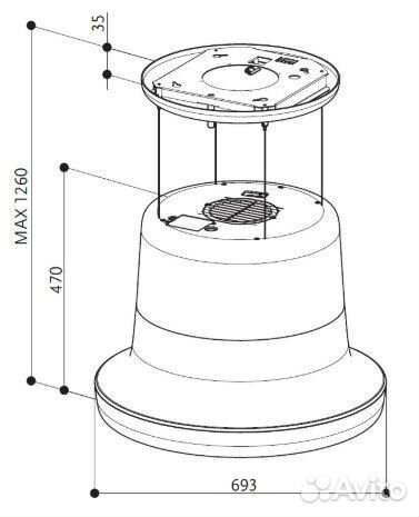 Вытяжка faber glow plus BN