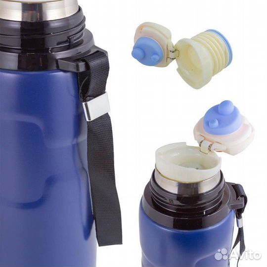 Термос для напитков 750мл(нерж.сталь,пробка с терм