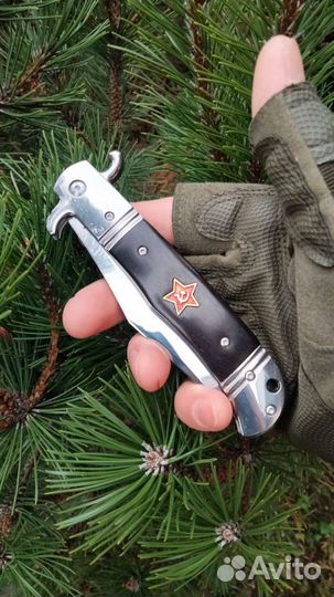 Нож складной финка нквд