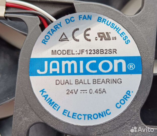 Вентилятор Jamicon постоянного тока,24V,120*120*38
