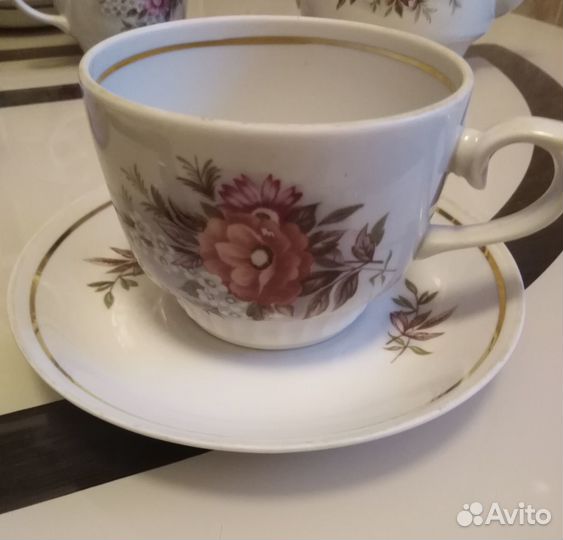 Чайный фарфоровый сервиз,ффз Чайка,СССР,1989 г