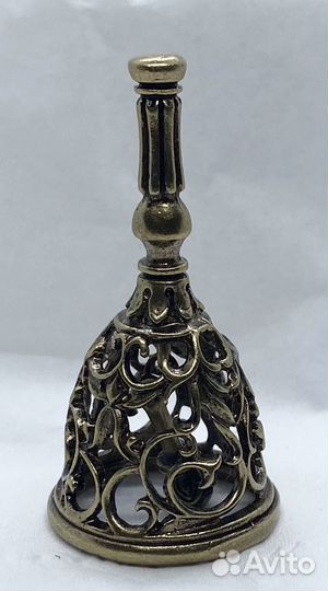 Колокольчик ажурный бронзовый