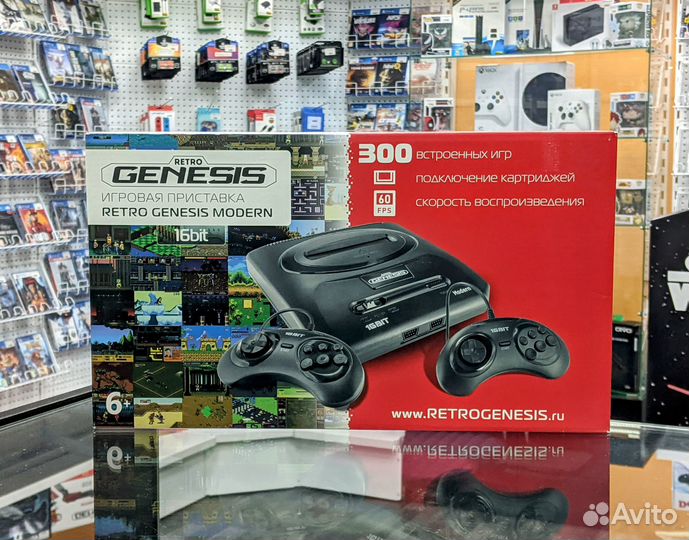 16-bit Retro Genesis Modern (300 Встроенных игр)