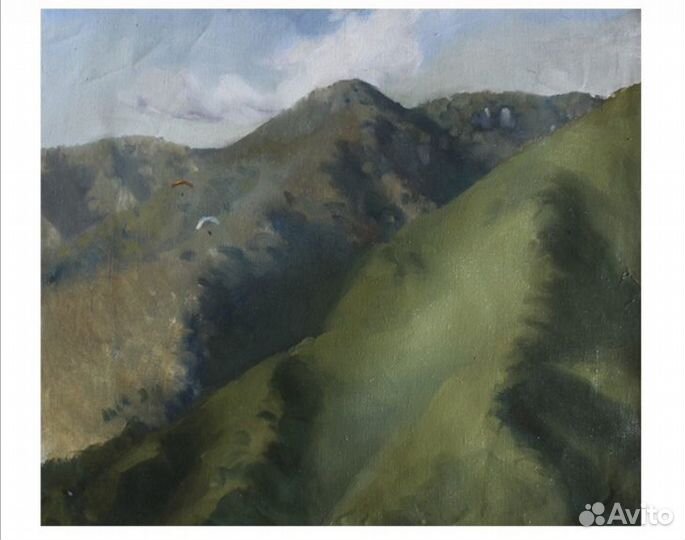 Картина маслом горы