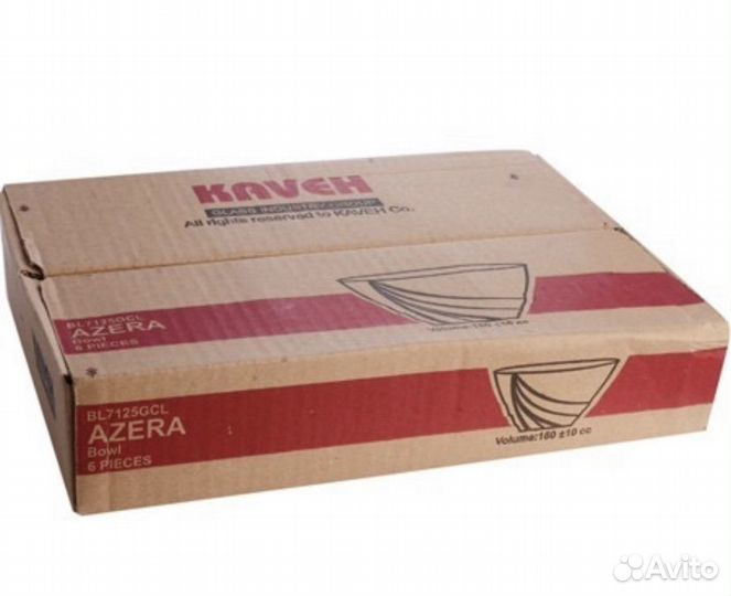 Набор салатниц-6 шт стекло