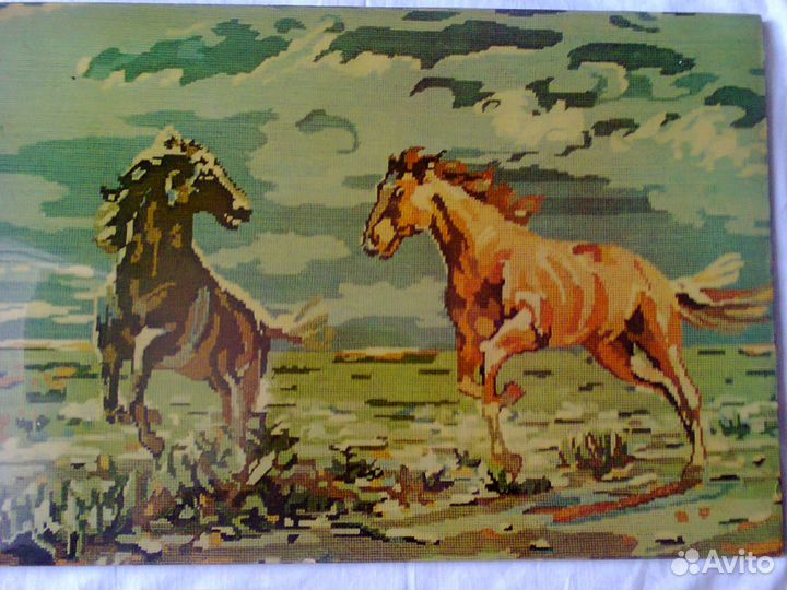 Картина лакированная СССР.Чеканка СССР