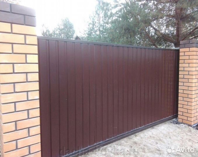 Заборы из профнастила, рабицы. Ворота,калитки