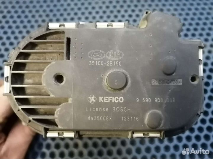 Дроссельная заслонка kia rio hyundai solaris