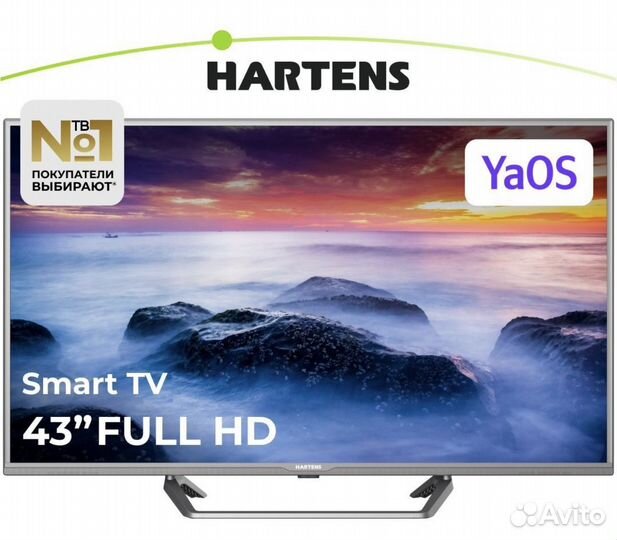 Телевизор hartens HTY-43FHD06G-HC22