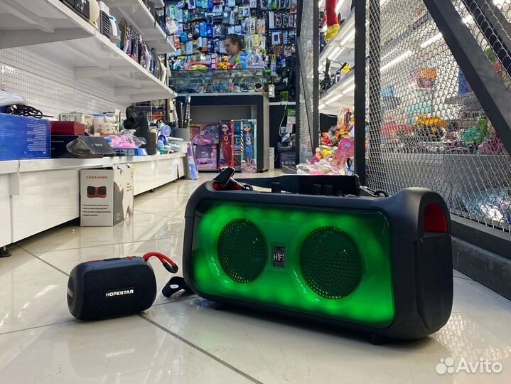 Колонка портативная с подсветкой