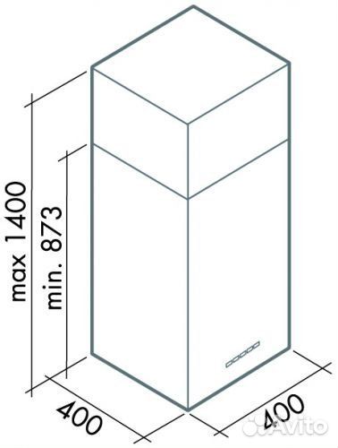 Вытяжка falmec falmec mira TOP telescopic 40 TOP IX (800) ECP cmfn40.E0P2#Z