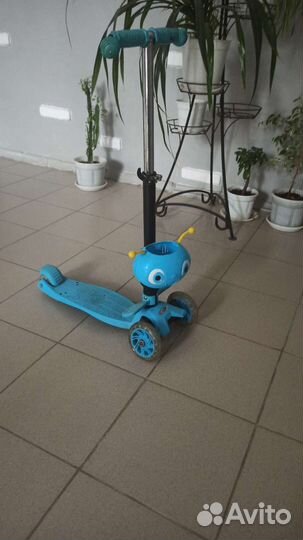 Самокат детский трехколесный бу