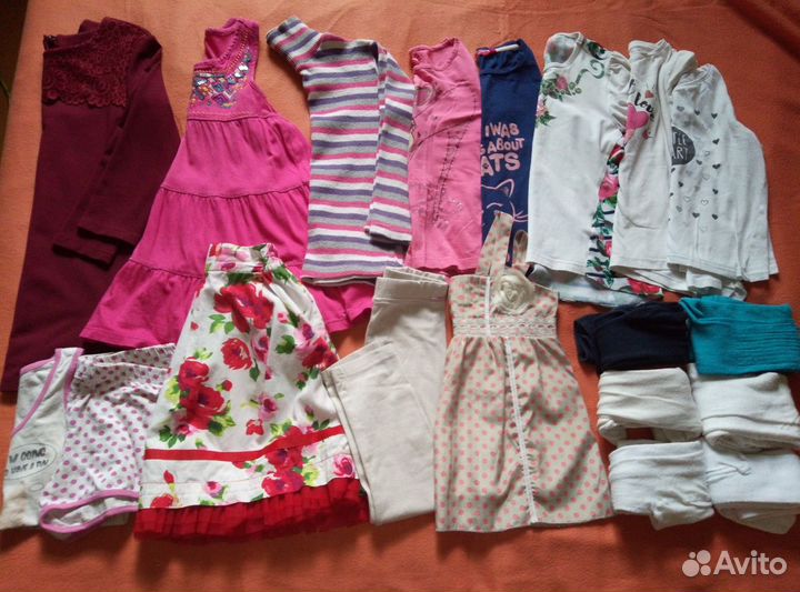 Пакет вещей для девочки на 5-6 лет