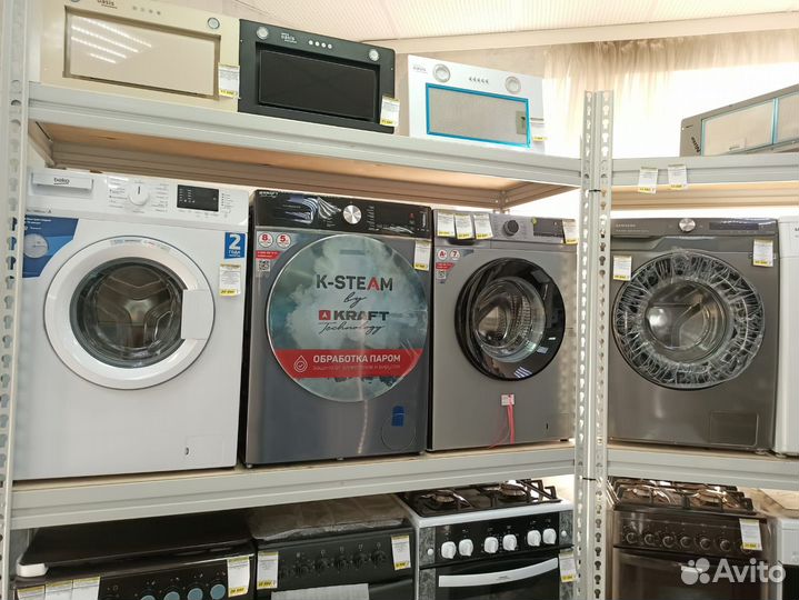 Комбинированная плита kraft 90см 5 комфорок белый