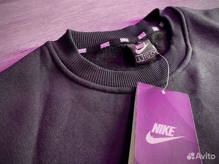 Свитшот Nike темно-серый утепленный новый
