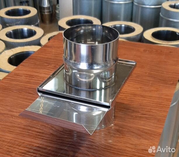 Дымоход шибер-задвижка D115 нерж.1мм