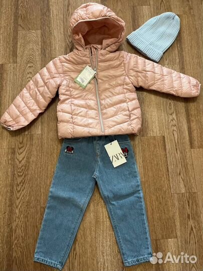 Куртка h&m, джинсы zara, шапка