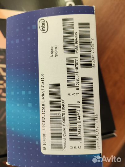 Материнская плата с процессором i5 10400f