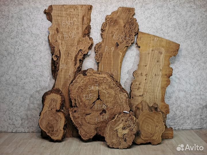 Слэбы из дерева, карагач, граб, бук