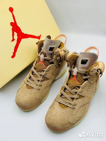 Кроссовки Nike air jordan 6 travis scott