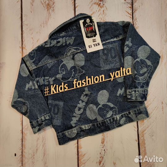Джинсовка Микки Маус 92см
