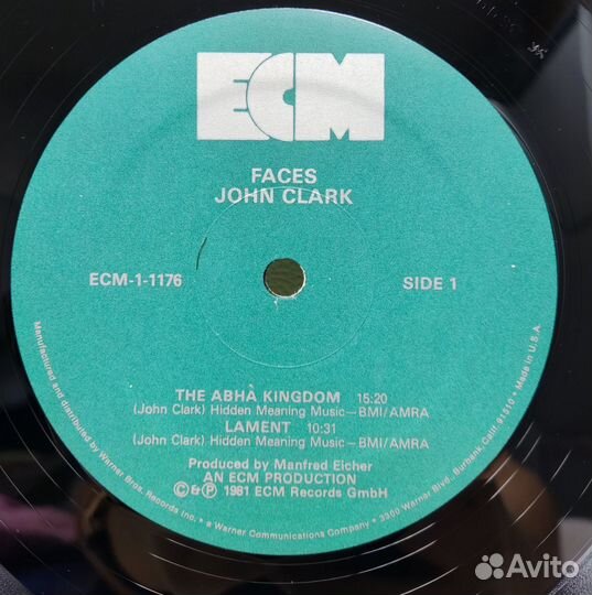 John Clark - Faces LP, USA, 1981, NM