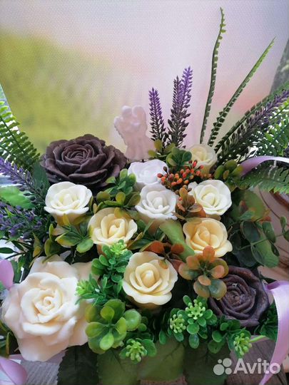 Букет из роз мыло ручной работы