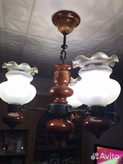 Люстра керамическая Пр-во Рига, Латвия 1988 год