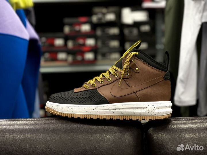 Кроссовки Nike Lunar Force 1 Duckboot Коричневые