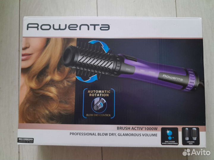 Фен rowenta brush activ'1000w