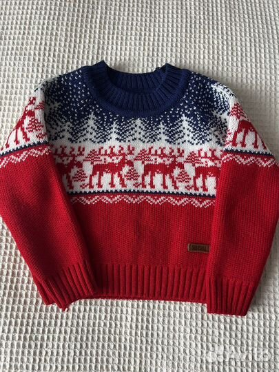 Свитер siberia свитер с оленями новогодний