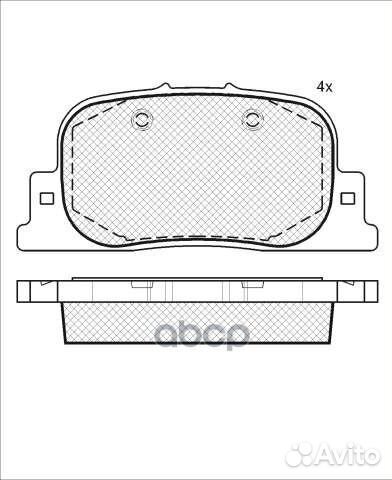 D2187-01 801 00Y02-2187 колодки дисковые з