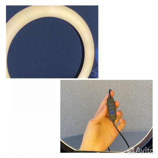 Кольцевая лампа 26 см со штативом