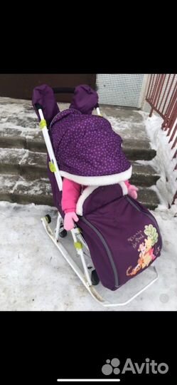 Коляска санки