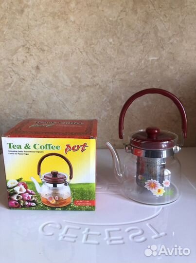Чайник заварочный стеклянный