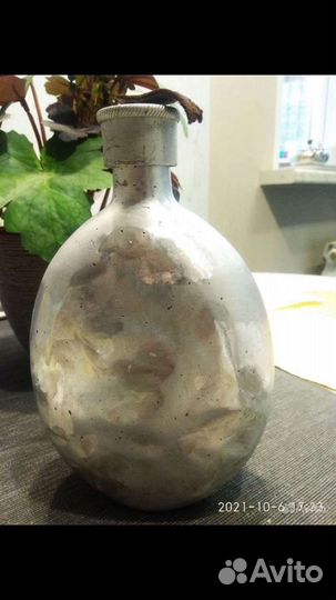 Фляга немецкая на одном номере миска без клейм