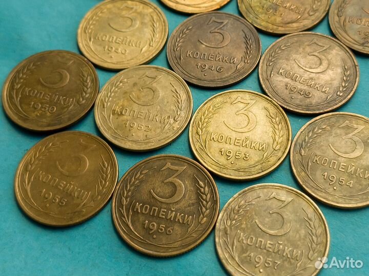 5 и 3 копейки СССР (1929-1957)