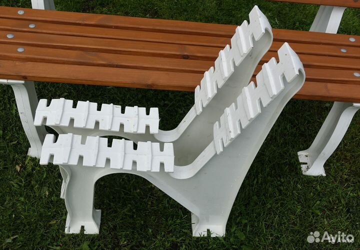 Комплект опор (2 стойки) для садовой скамейки